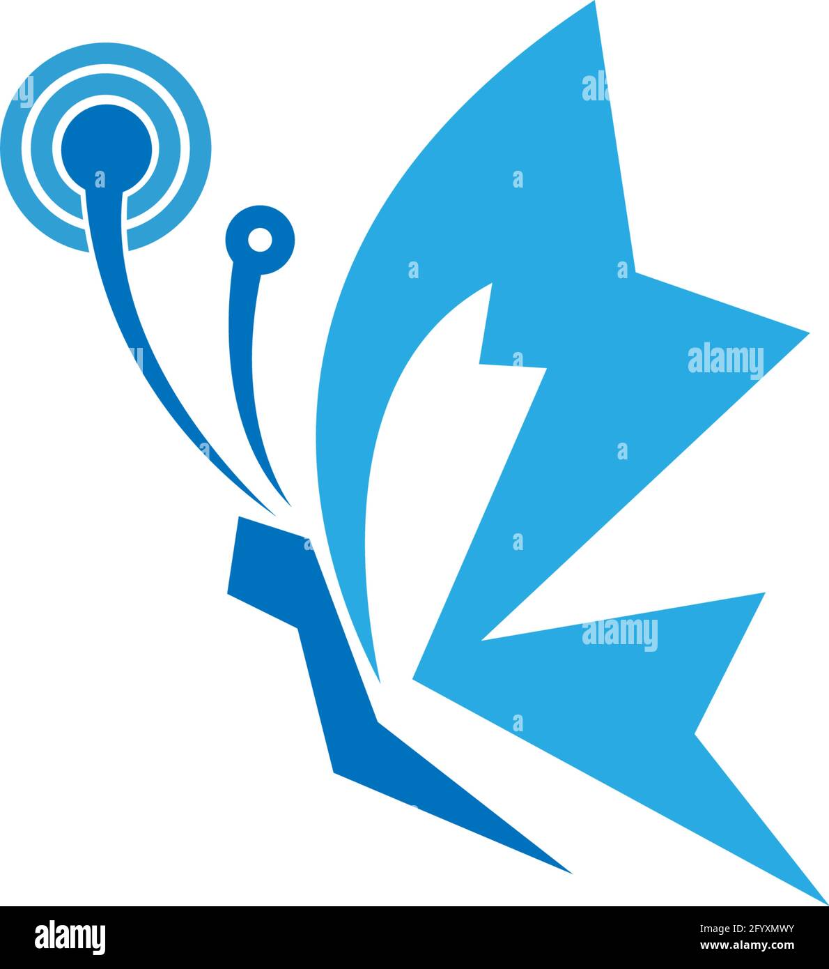 Butterfly icon logo design concept template illustration vector Stock ...
