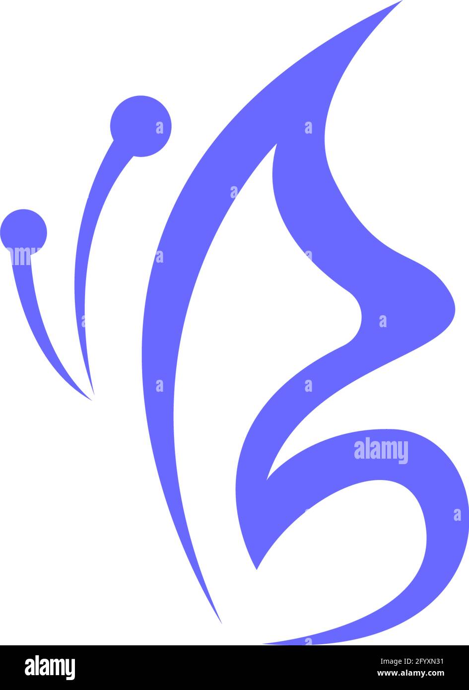 Butterfly icon logo design concept template illustration vector Stock ...