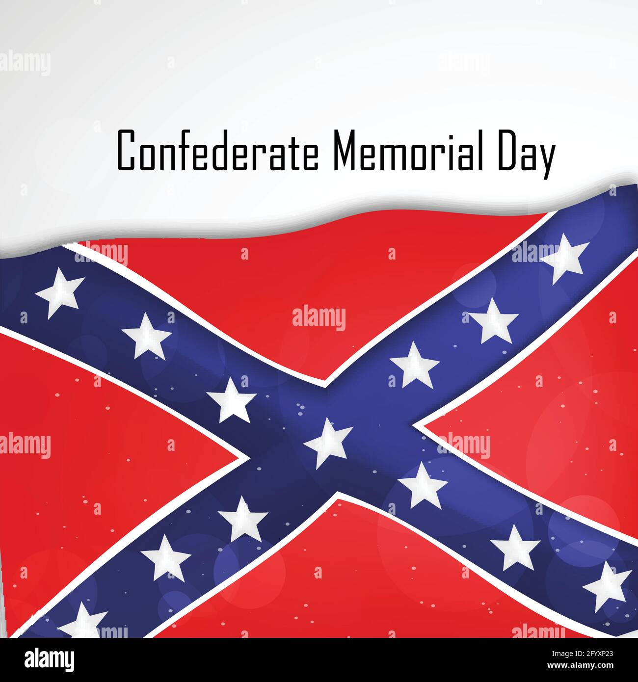Confederate Memorial Day Stock Vector Image &amp; Art - Alamy