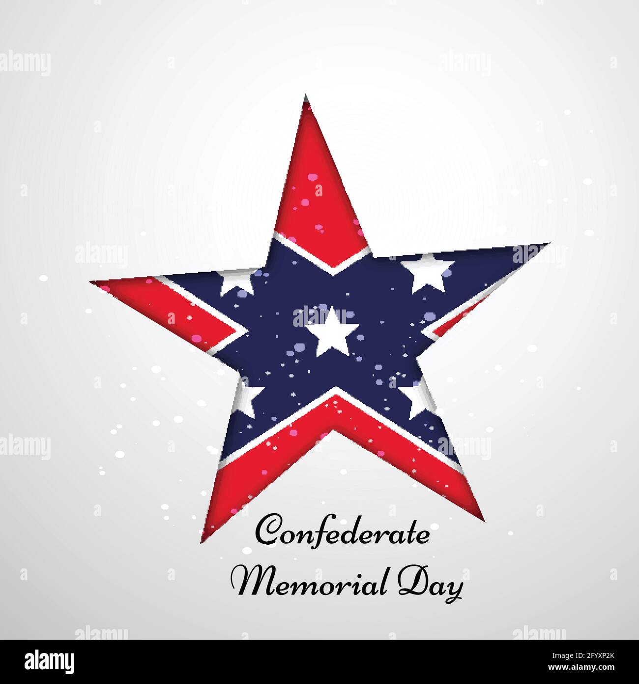 Confederate Memorial Day Stock Vector Image &amp; Art - Alamy