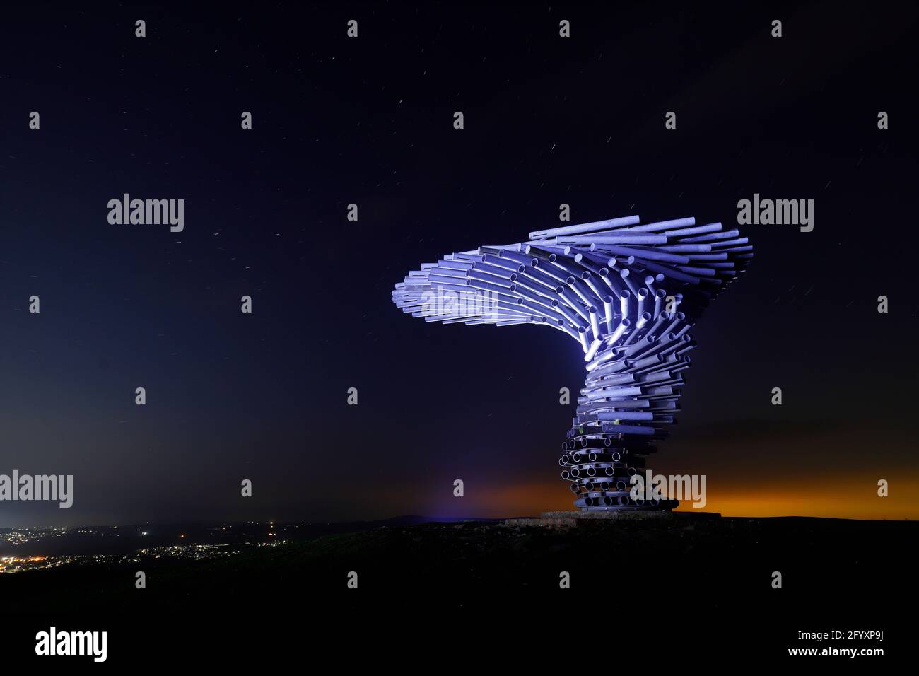 The Singing Ringing Tree Panopticon sculpture in Burnley, Lancashire ...