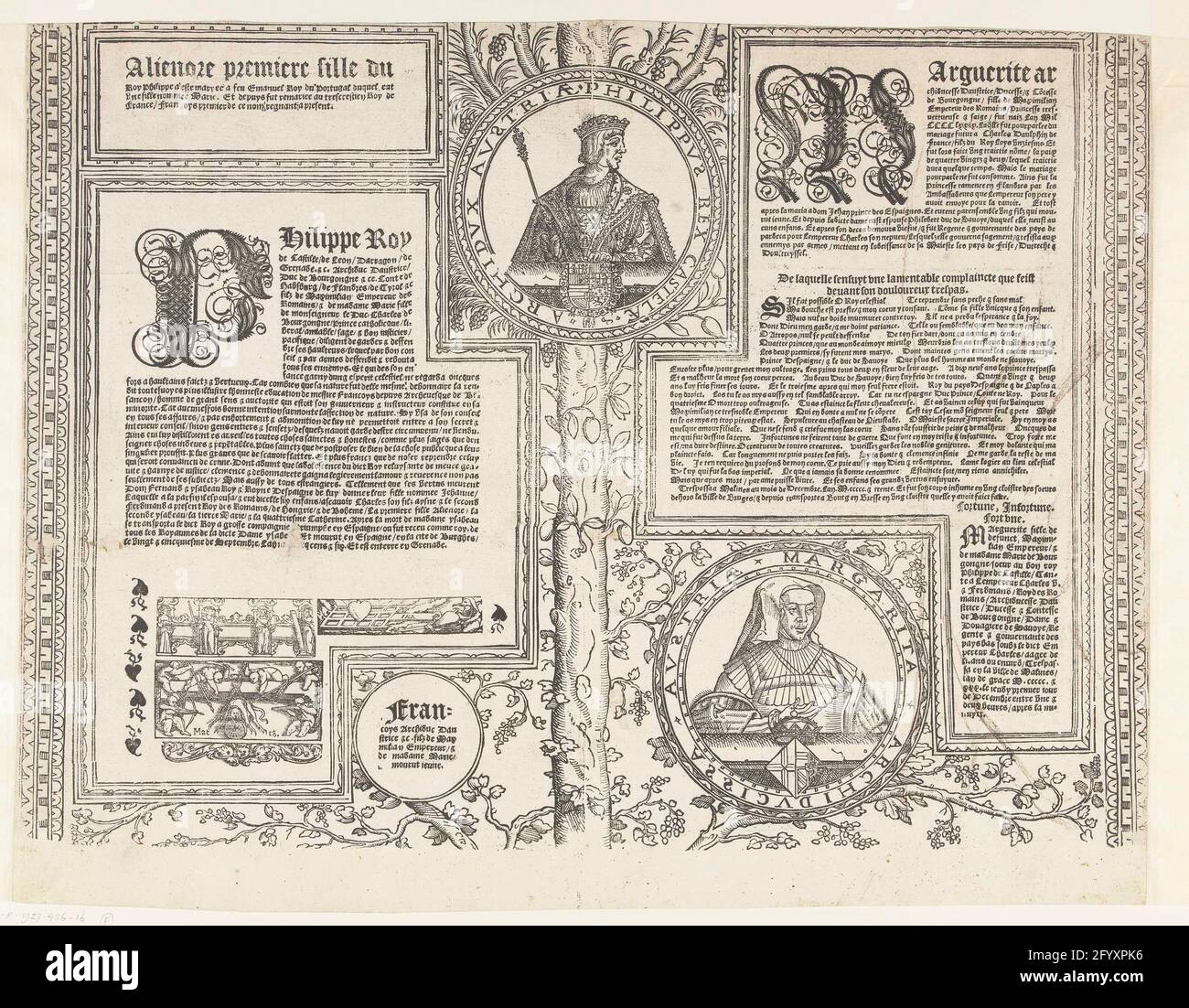 Family tree of the Habsburg house, leaf sixteen; Family tree of the Habsburg House. One sheet of