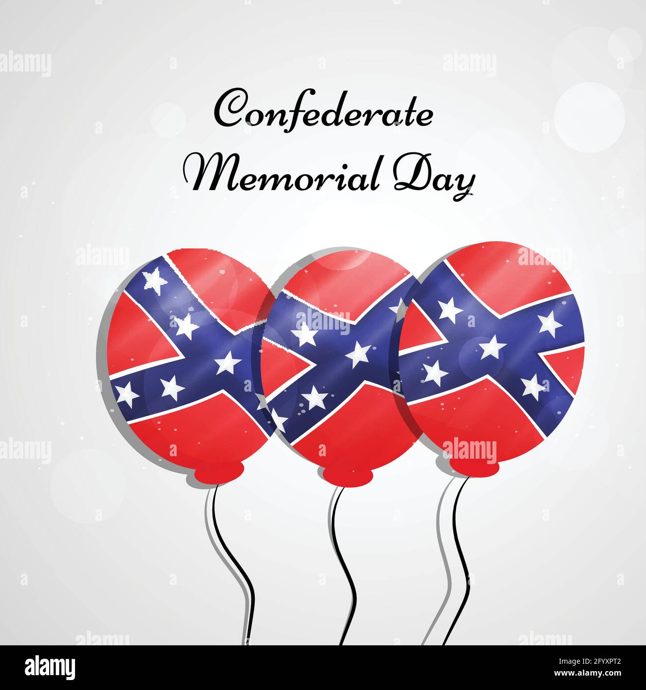 Confederate Memorial Day Stock Vector Image &amp; Art - Alamy