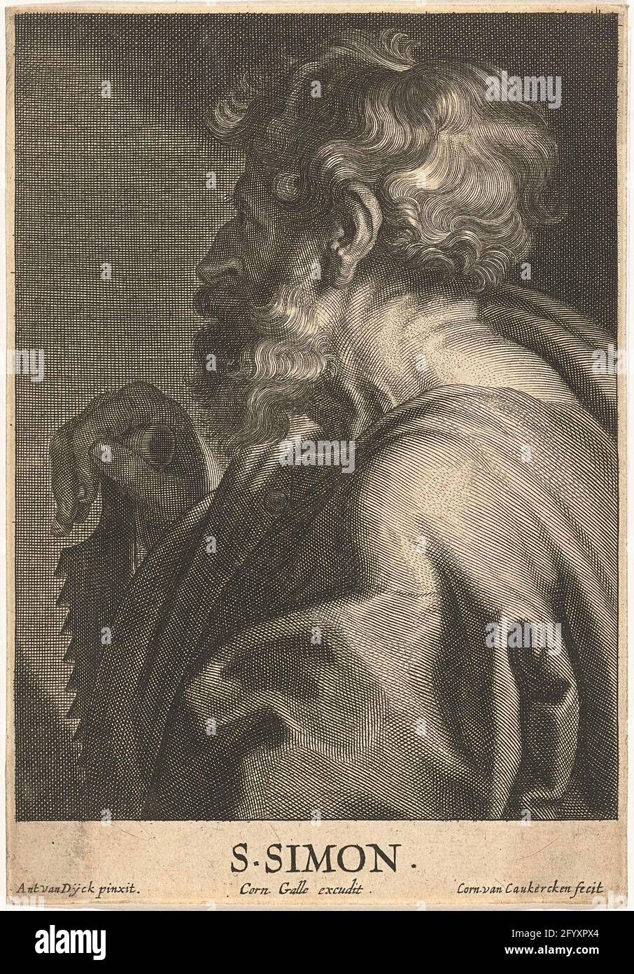 Simon; Christ and the apostles Stock Photo - Alamy