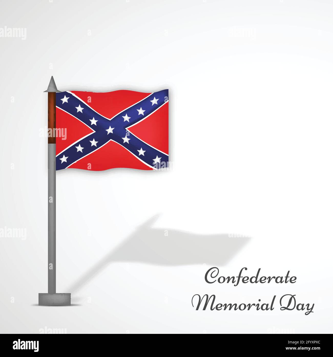 Confederate Memorial Day Stock Vector Image &amp; Art - Alamy