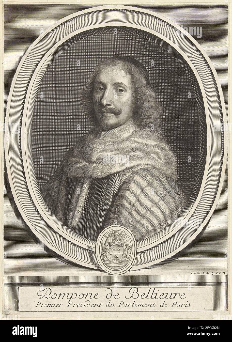 Portrait of the Bellièvre Pompone; Pompone De Bellieure. Portrait of ...