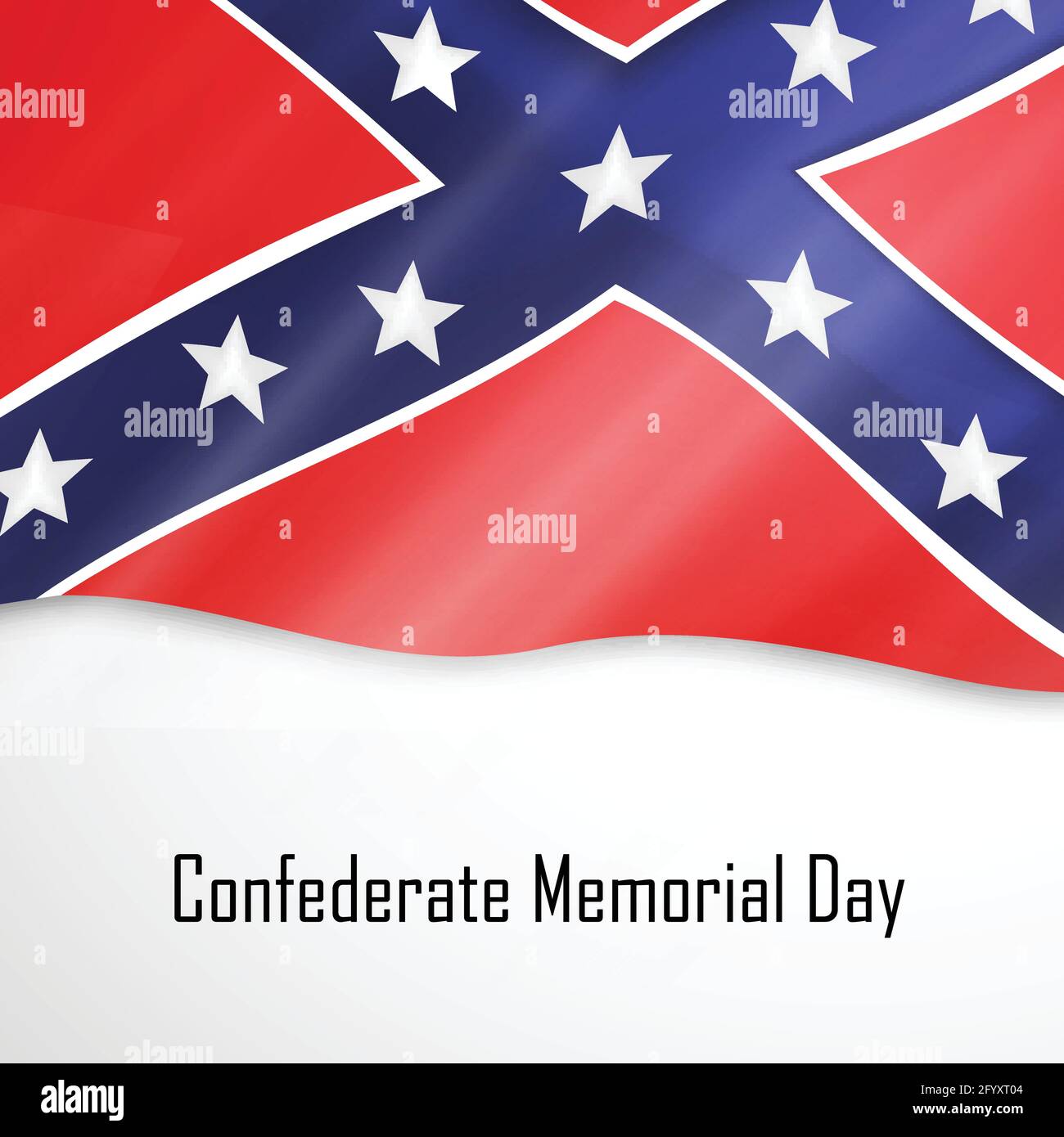 Confederate Memorial Day Stock Vector Image &amp; Art - Alamy