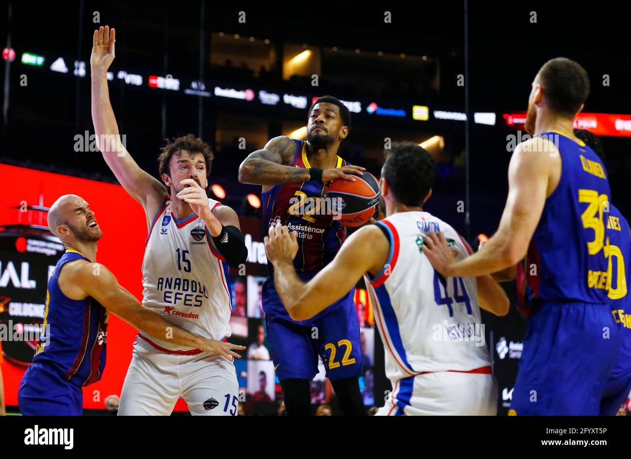 Basketball - Euroleague Final - FC Barcelona v Anadolu Efes Istanbul -  Lanxess Arena, Cologne, Germany - May 30, 2021 FC Barcelona's Cory Higgins  in action REUTERS/Thilo Schmuelgen Stock Photo - Alamy