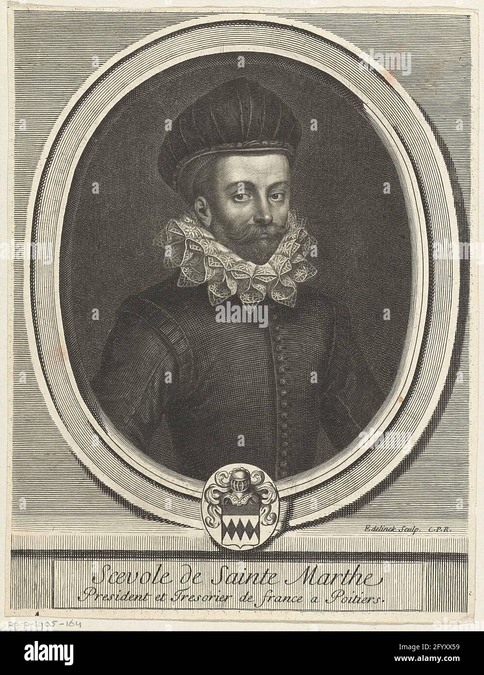 Portrait of scévole de SainteMarthe. Portrait of the French poet and