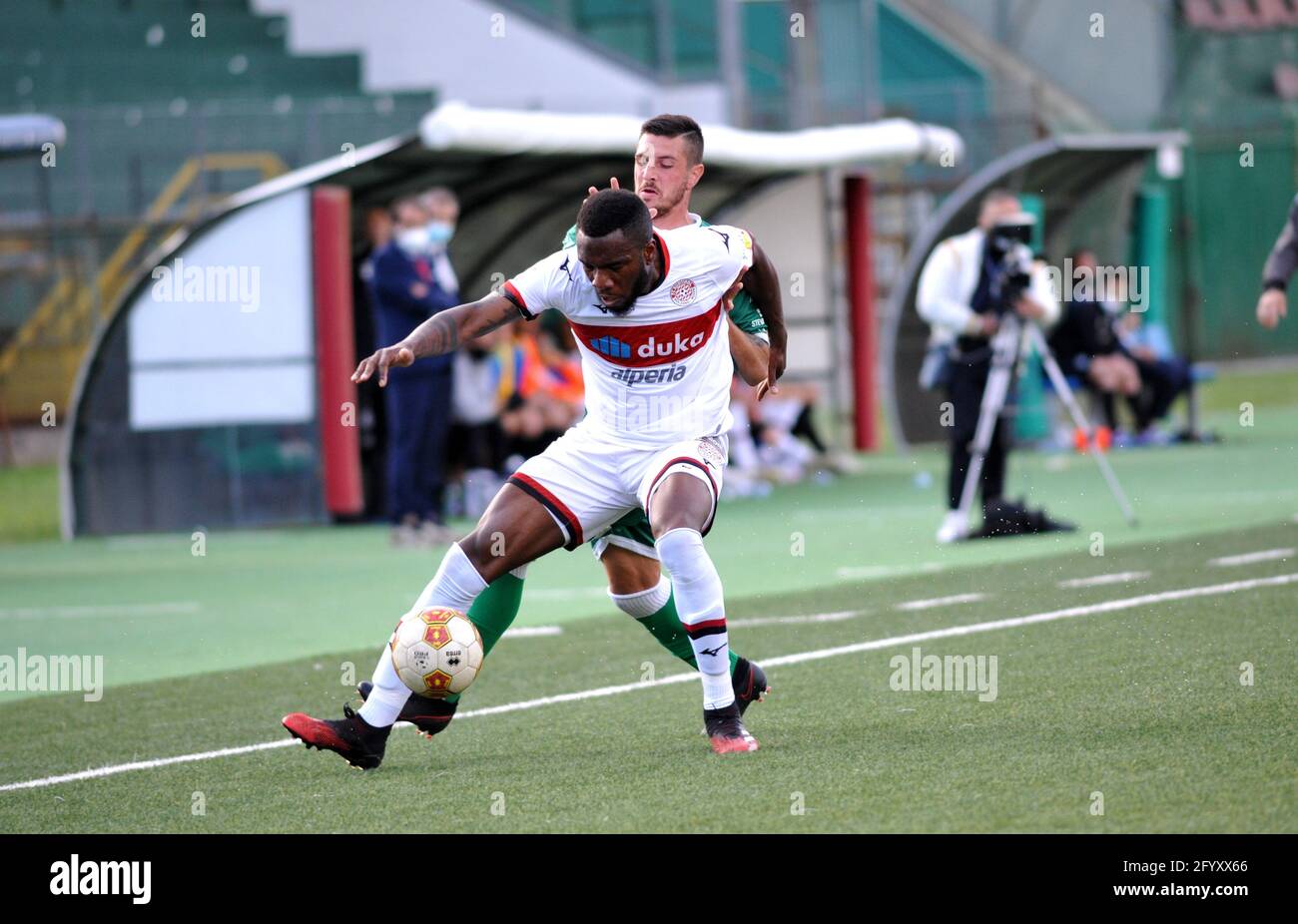 Avellino, Italy. 30th May, 2021. Kevin Venetot FC Sudtirol  during the Lega Pro Playoff match between US Avelino and FC Sudtirol at Partenio Adriano Lombardi stadium. Credit: Alessandro Pirone / Medialys Images / Alamy Live News Stock Photo