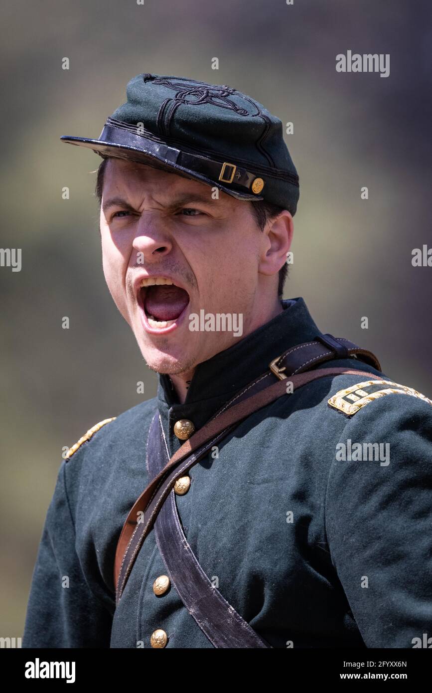 American Civil War Reenactors at the Cheney, Washington reenactment