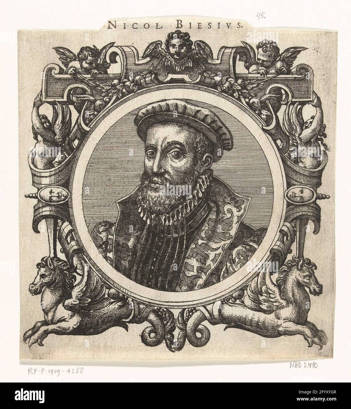 Portrait of Antonius Brassavola; Portraits of classical and recent  philosophers and doctors. A portrait with a round list of Antonius Musa  Brassavolus, the personal physician of Charles V, Frans I, Hendrik VIII