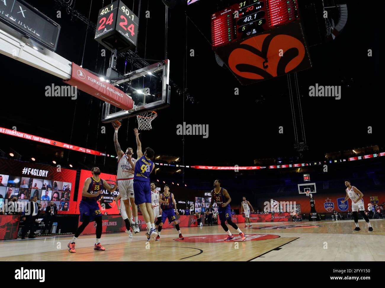 Basketball - Euroleague Final - FC Barcelona v Anadolu Efes Istanbul -  Lanxess Arena, Cologne, Germany - May 30, 2021 General view during the  match REUTERS/Thilo Schmuelgen Stock Photo - Alamy