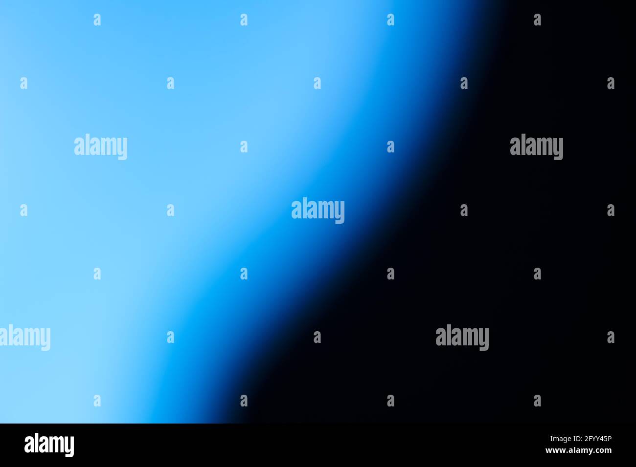 Abstract half blue half black background photo. Blue light wallpaper Stock  Photo - Alamy