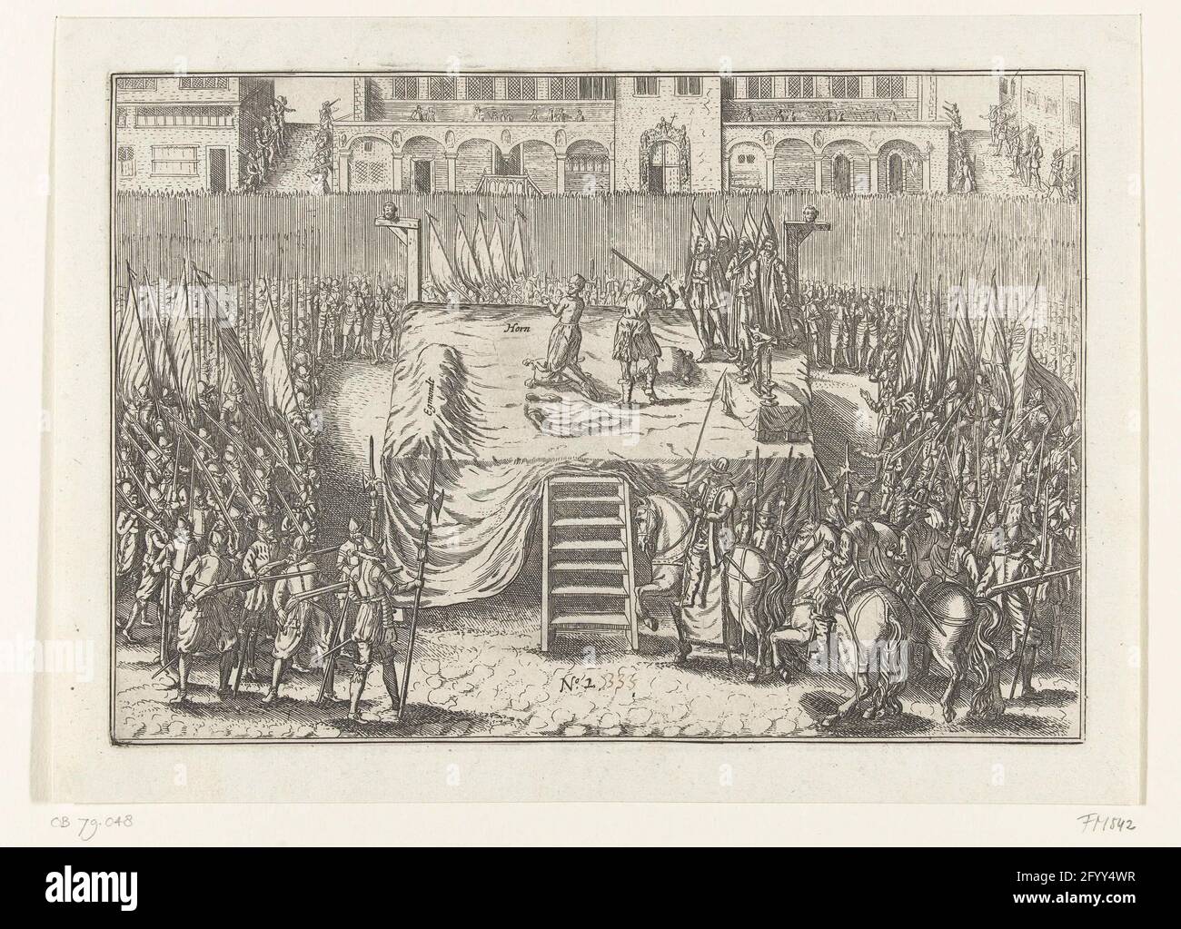 Decapitation of Egmond and Horne, 1568. The execution of the Graven van