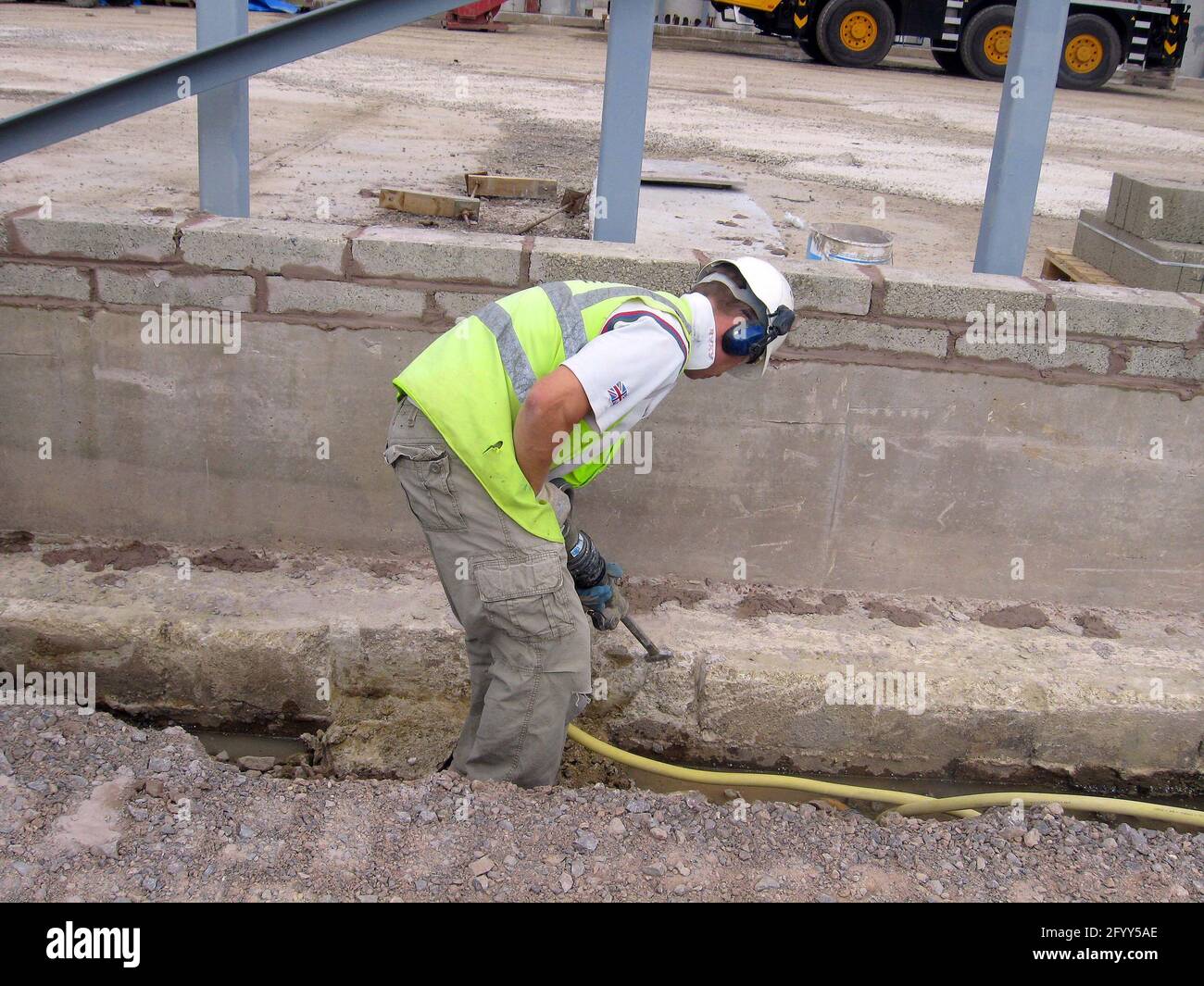 May 2008 - Structural construction works Stock Photo