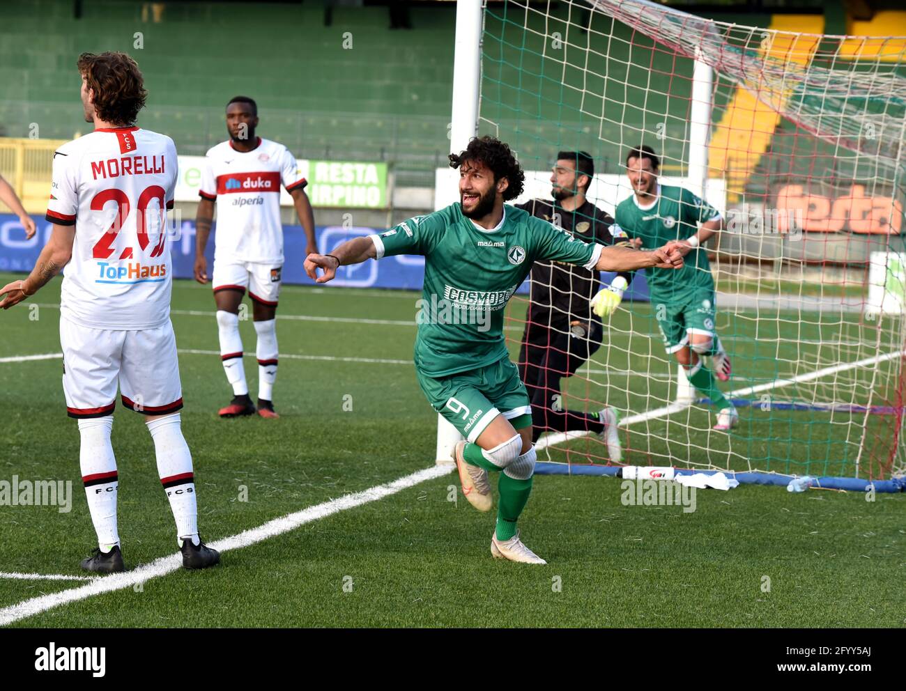 Avellino, Italy. 30th May, 2021. Emanuele Santaniello of US Avellino during the Lega Pro Playoff match between US Avelino and FC Sudtirol at Partenio Adriano Lombardi stadium. Credit: Alessandro Pirone / Medialys Images Stock Photo