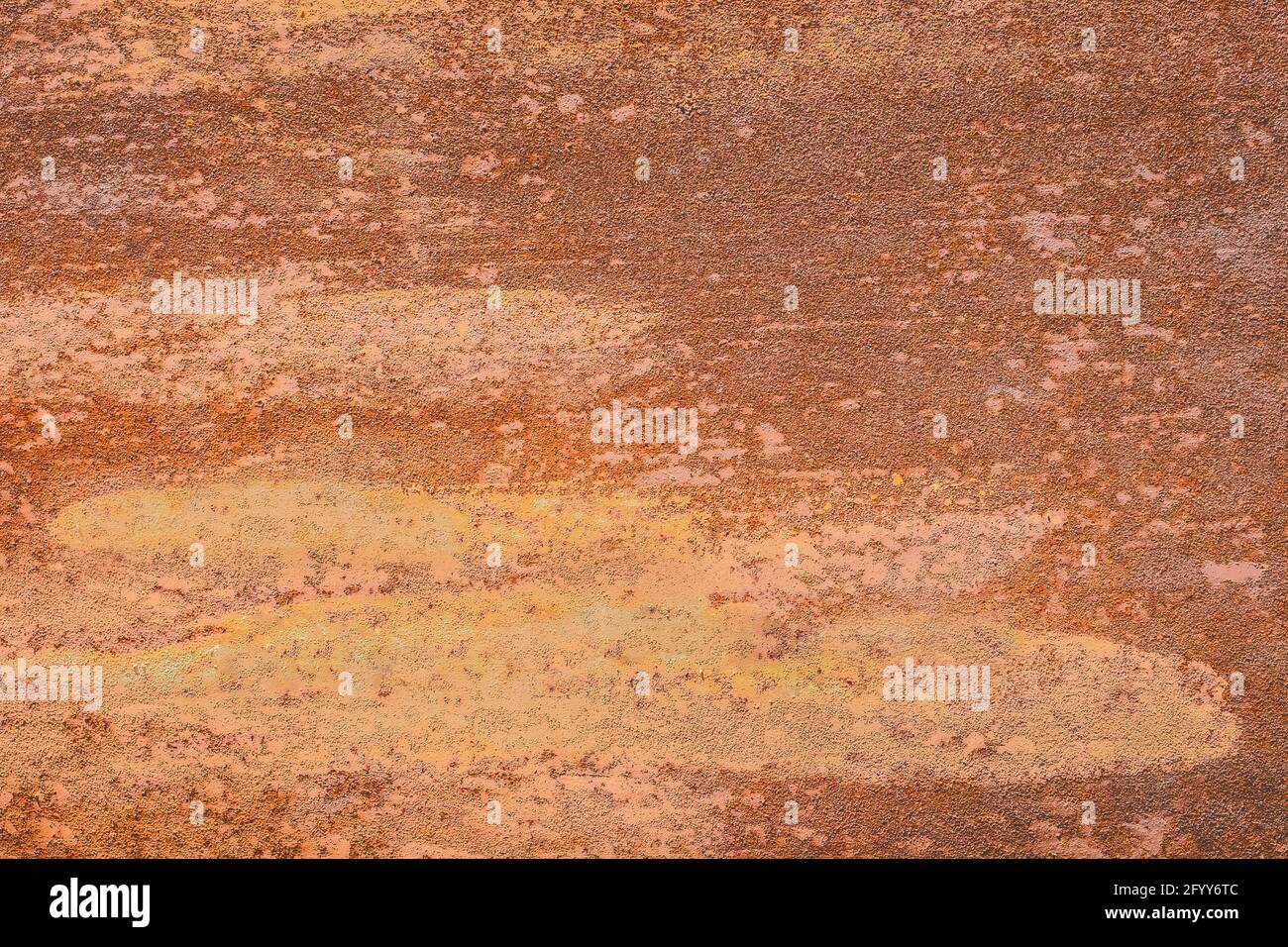 Old rusty metal texture, brown corrosion background. Stock Photo