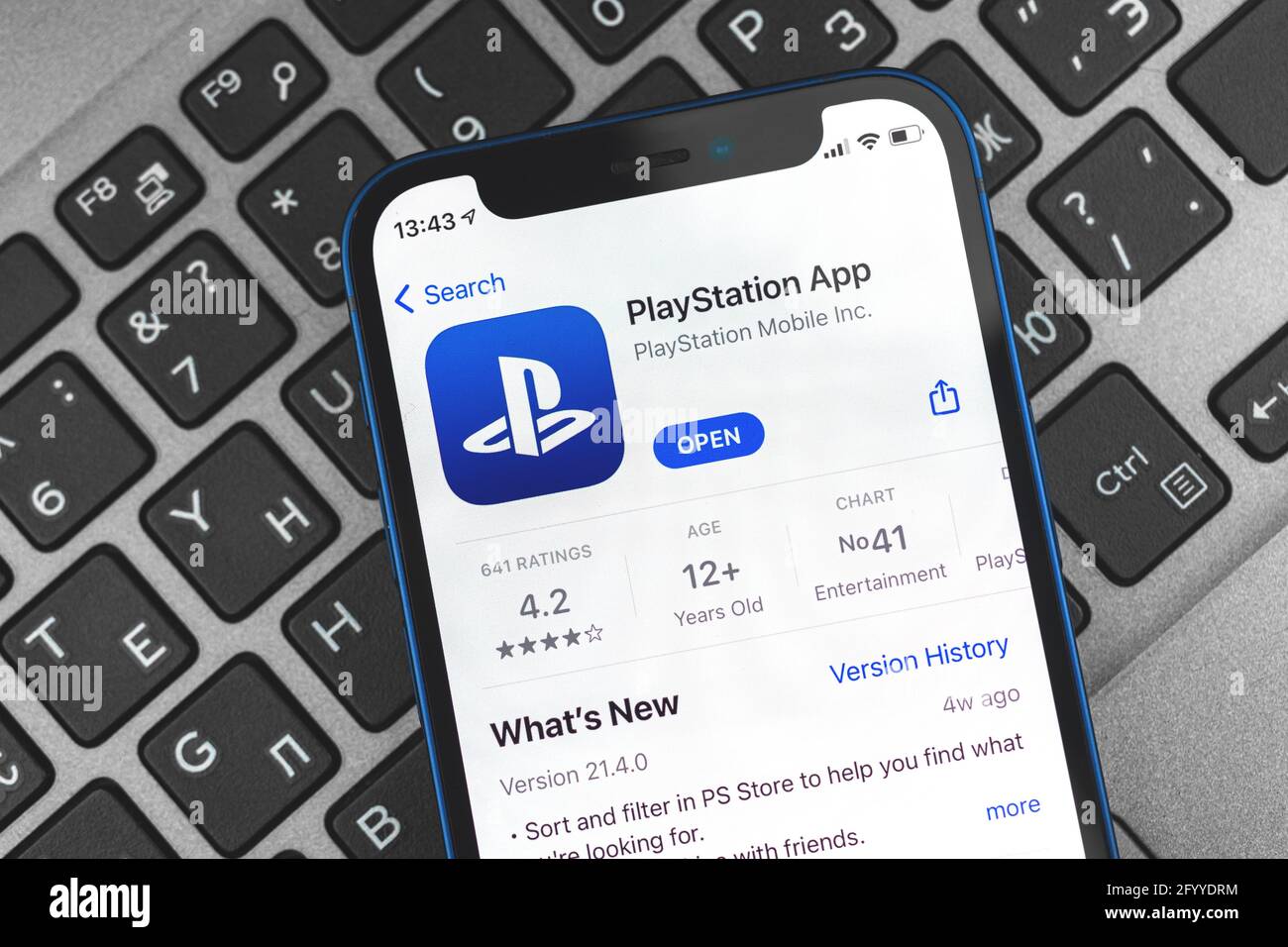 Kharkov, Ukraine - May 28, 2021: Playstation app on Apple iPhone screen, a  messenger and application from Sony Stock Photo - Alamy