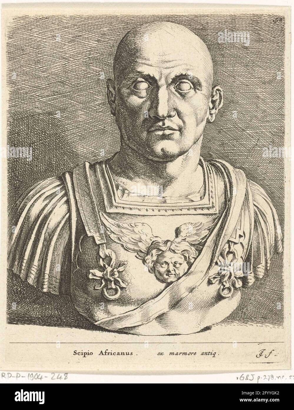 Portretbuste Van Publius Cornelius Scipio Africanus; Scipio; Graphices