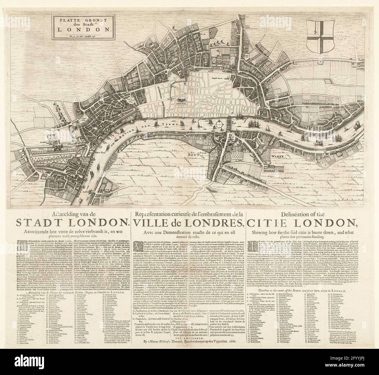 map-of-london-after-the-big-fire-of-1666-flat-rows-of-the-city-of