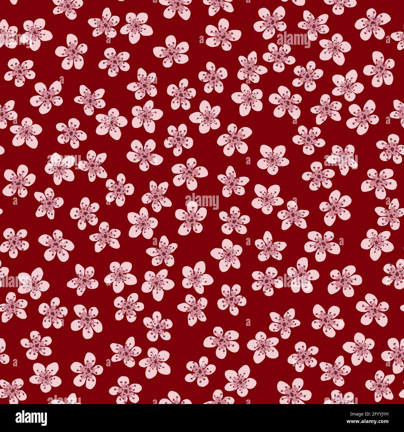 Red Sakura Garden | Gift Wrap Red Sakura Garden | Gift Wrap