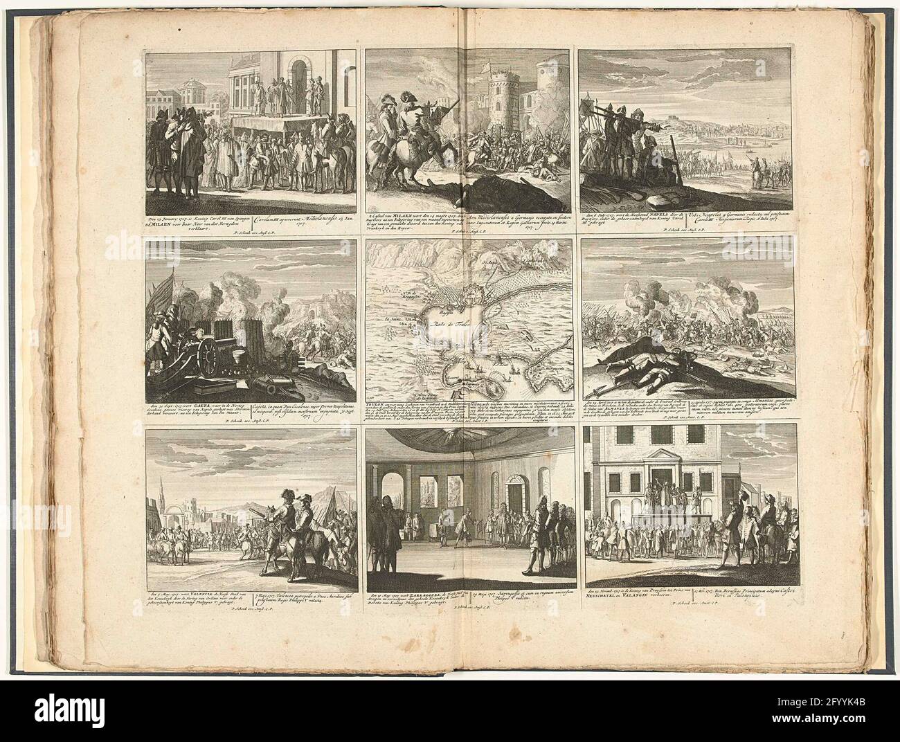 Stage of the war (magazine VIII), 1707; Spectee of the war starts with ...
