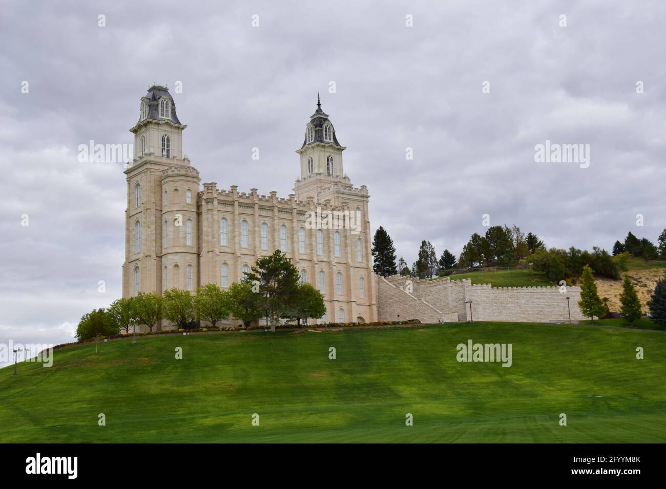 Manti LDS Temple Stock Photo Alamy
