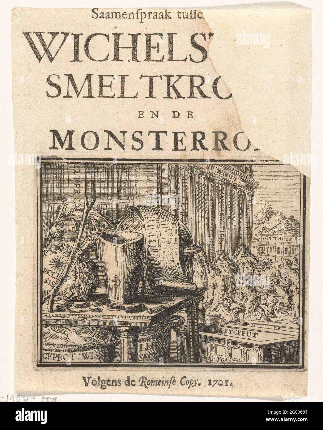 Title Page For The Leaflet Samenpage Between Wichelstok Melting Pot And The Sample Roller 1701 Samenpage Between Wichelstok Melting Pot And The Sample Roller Esopus In Europe Title Page For The Leaflet