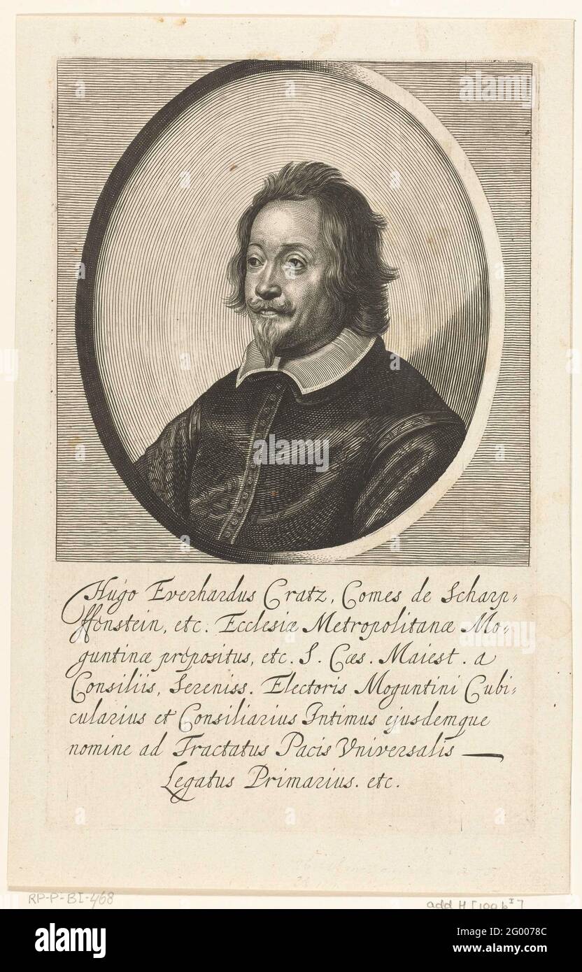 Portrait of Hugo Everhard Cratz Count of Scharfenstein; Hugo Everhardus ...