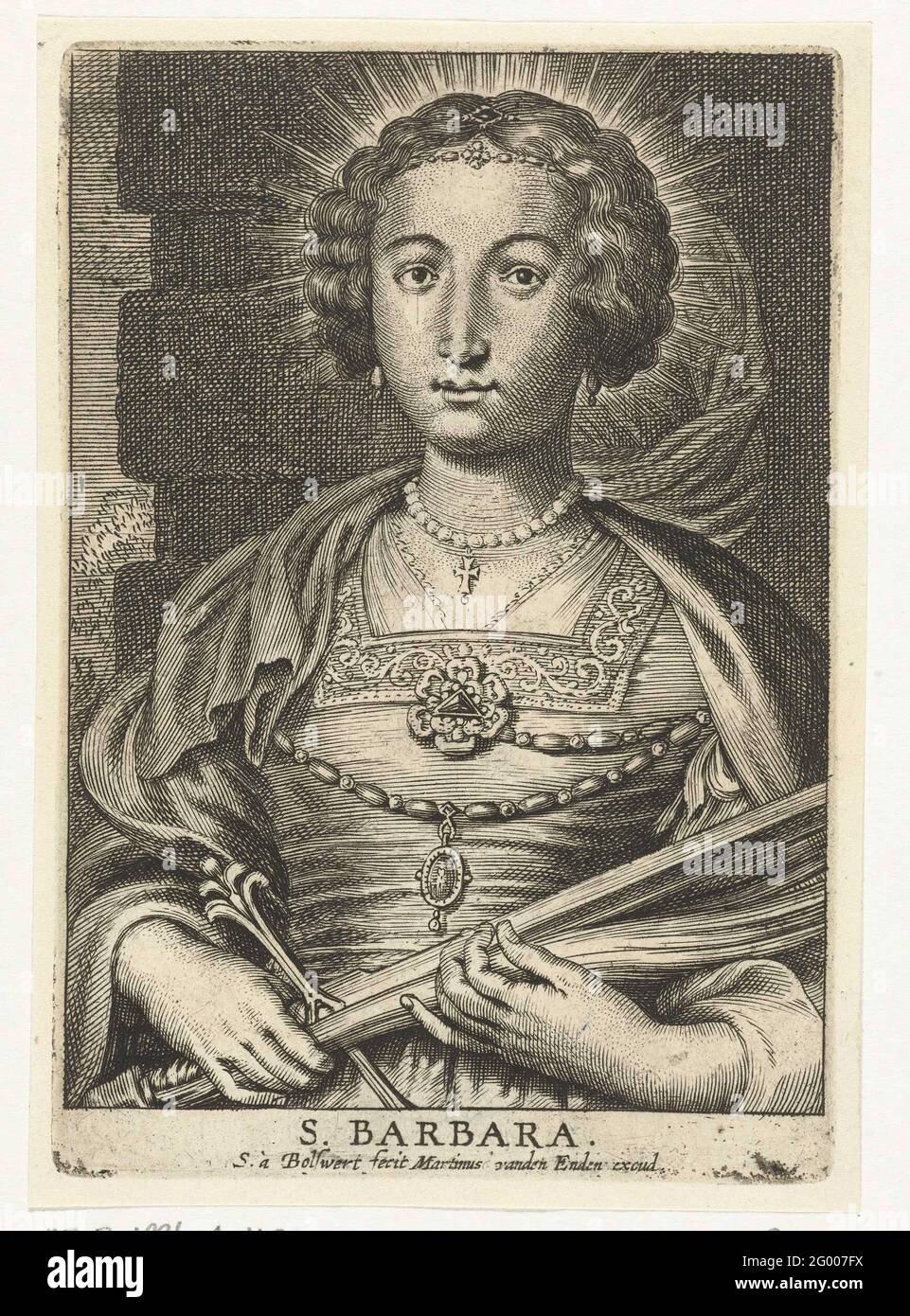 Saint Barbara with sword; S. Barbara Stock Photo Alamy