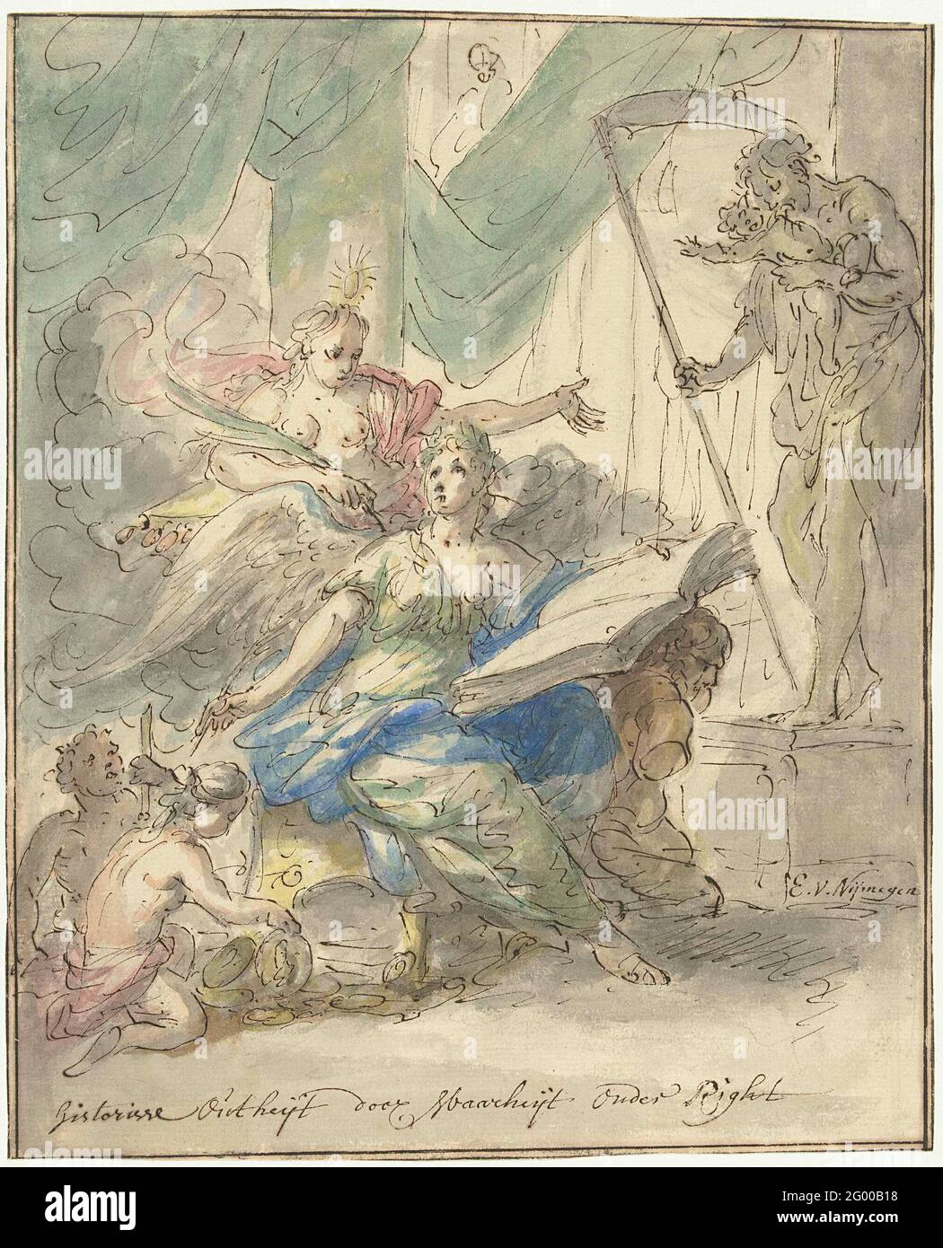 History through truth. Design for a painting Stock Photo - Alamy
