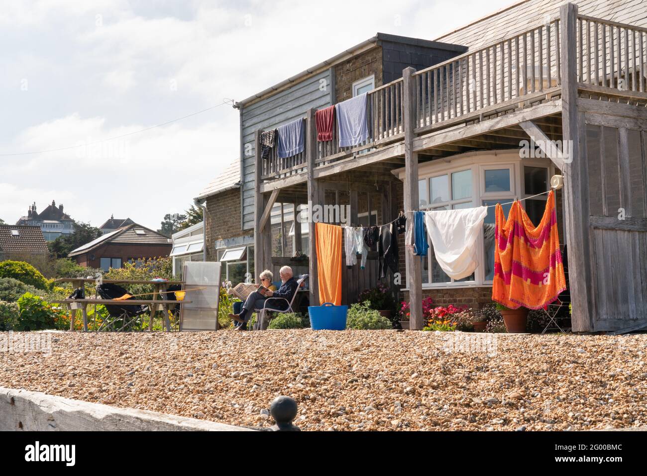 Wellington Parade, Deal beach, Kent, England Stock Photo Alamy
