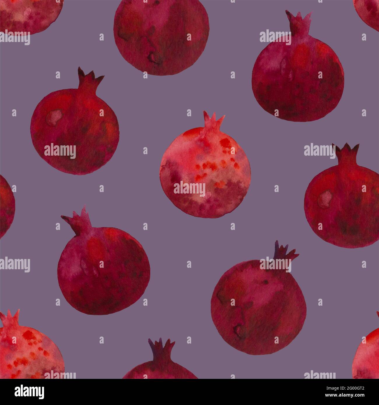 Juicy pomegranates seamless pattern hi-res stock photography and images ...