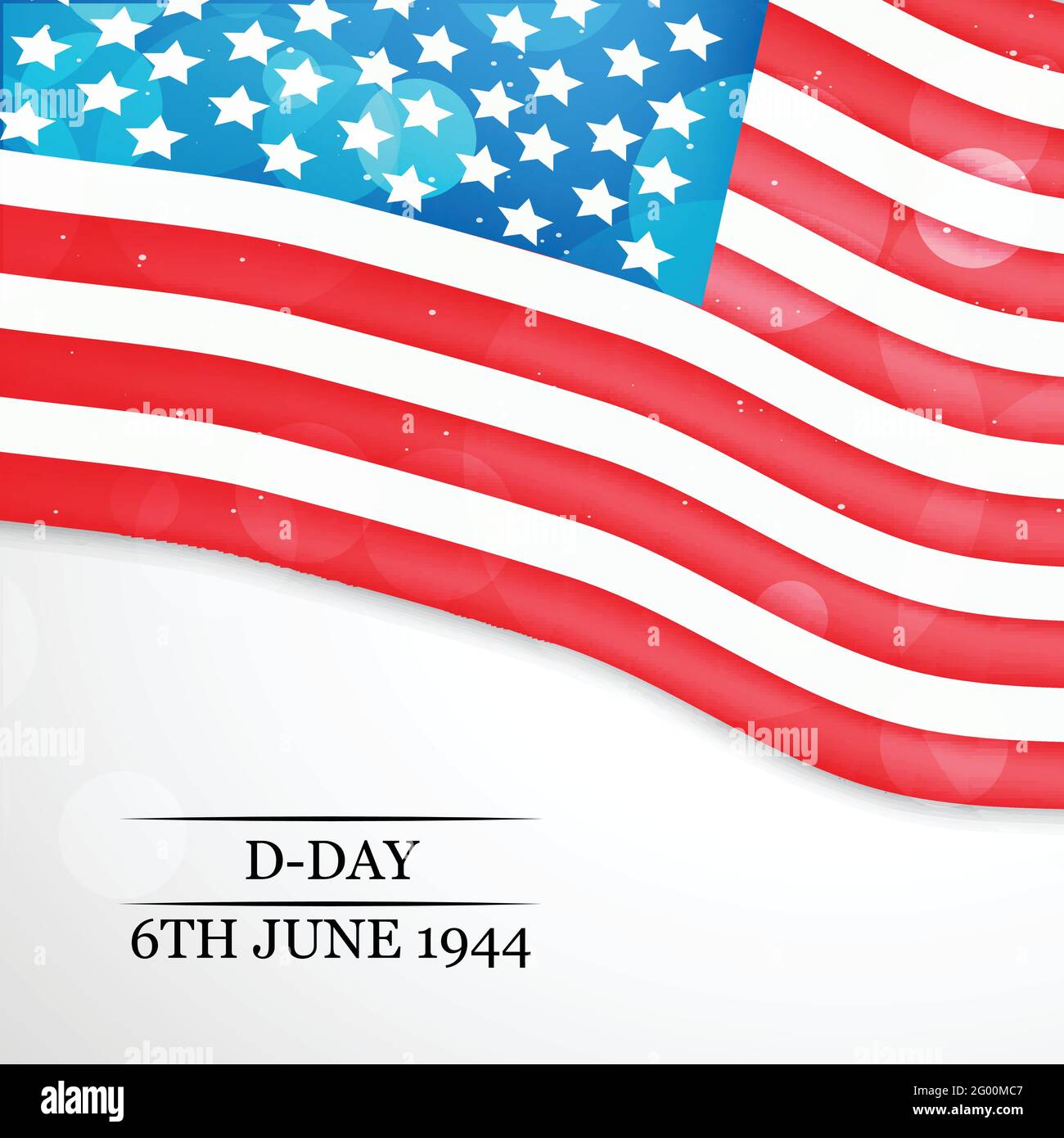 U.S.A D-Day Stock Vector