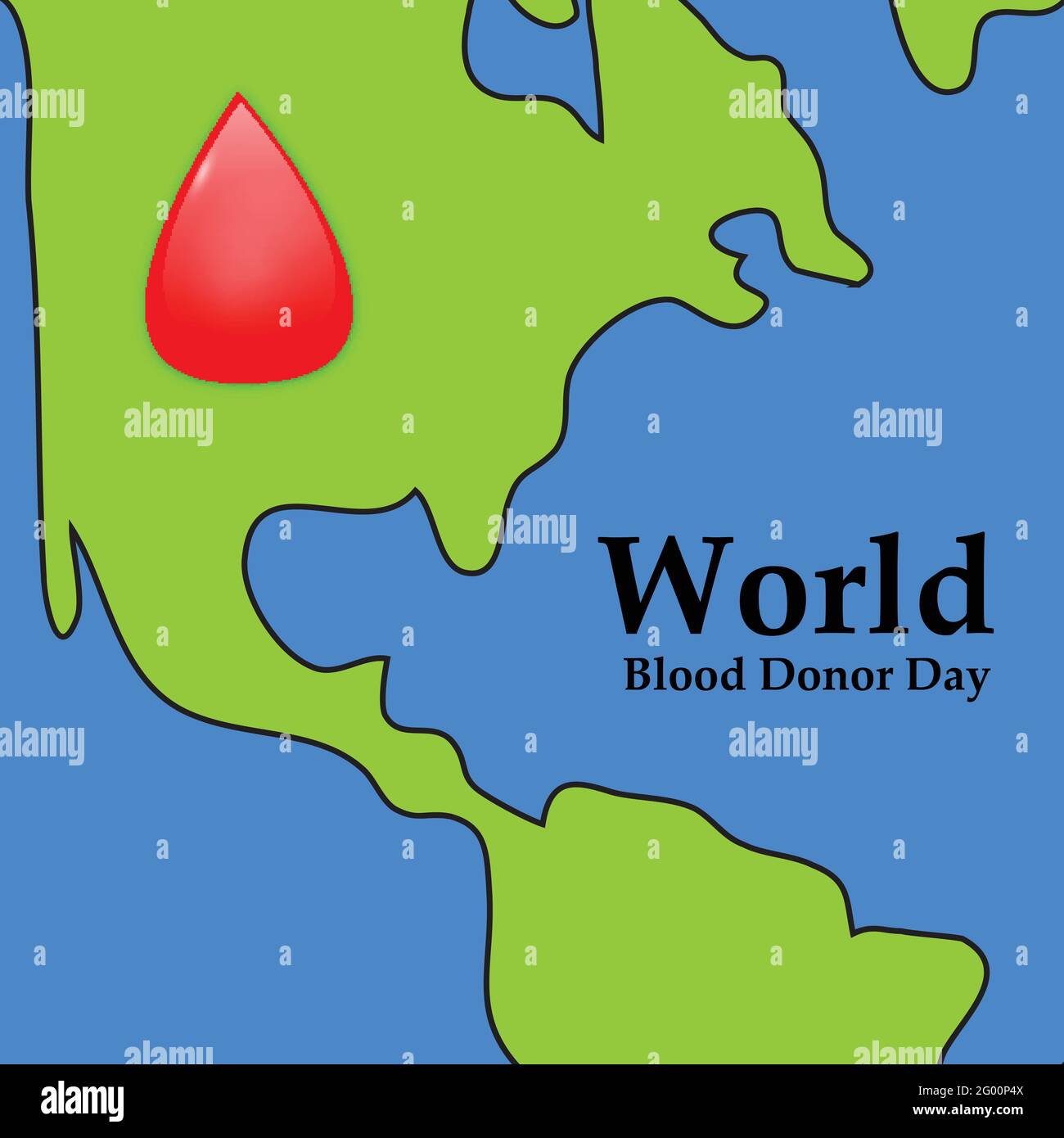World Blood Donor Day background Stock Vector Image & Art - Alamy
