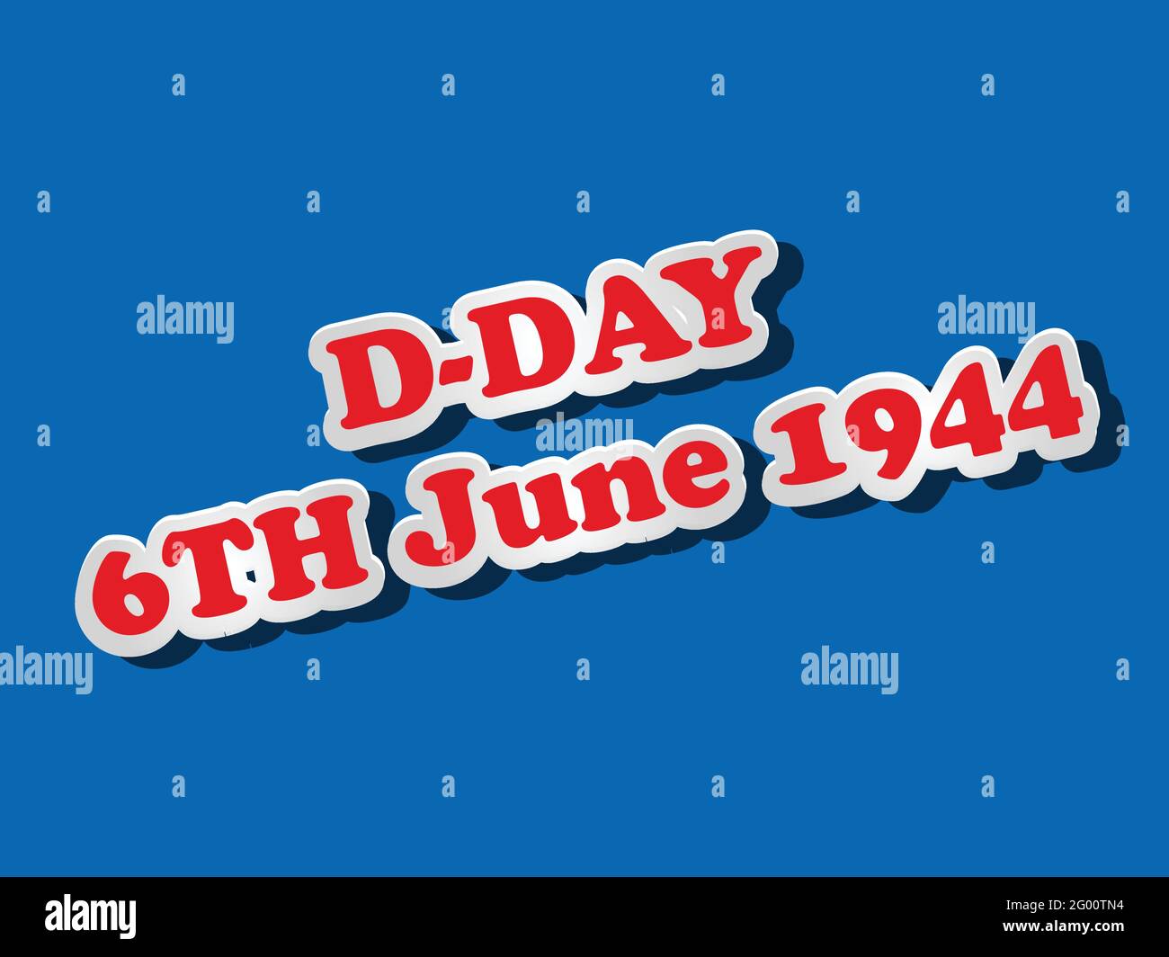 U.S.A D-Day Stock Vector