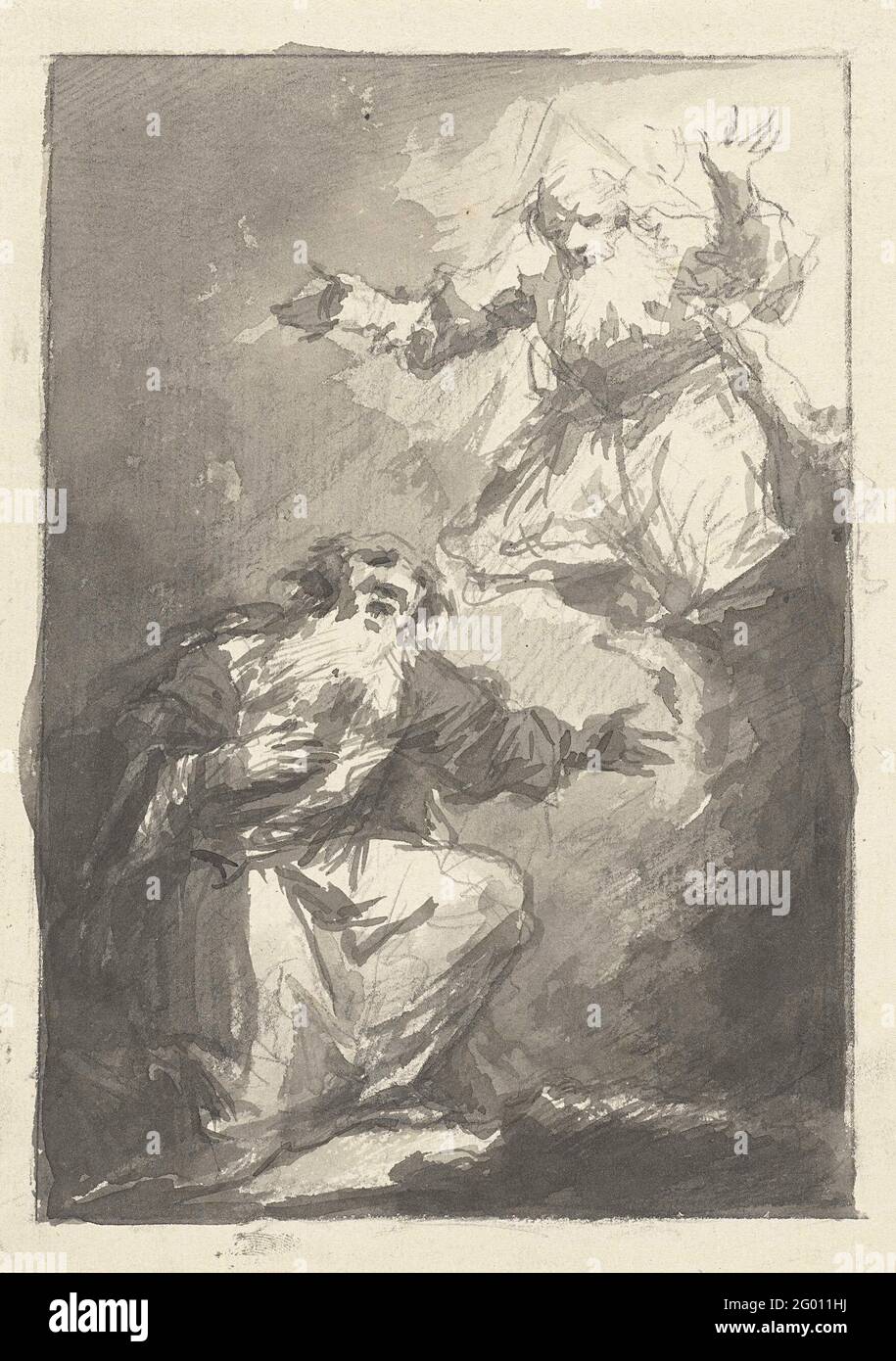 God appears to Abraham or Moses Stock Photo Alamy