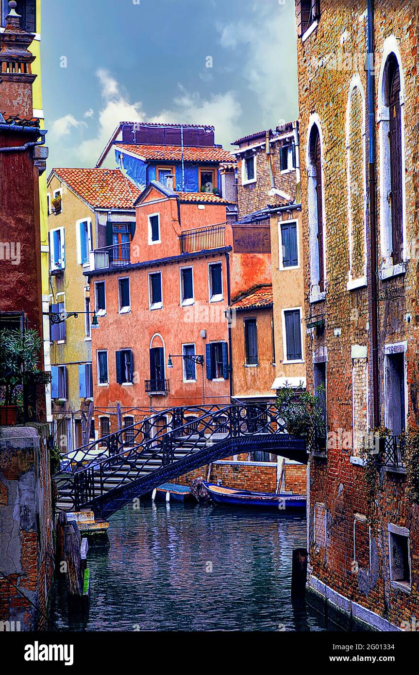 Rio della Tetta in Venice Italy Stock Photo