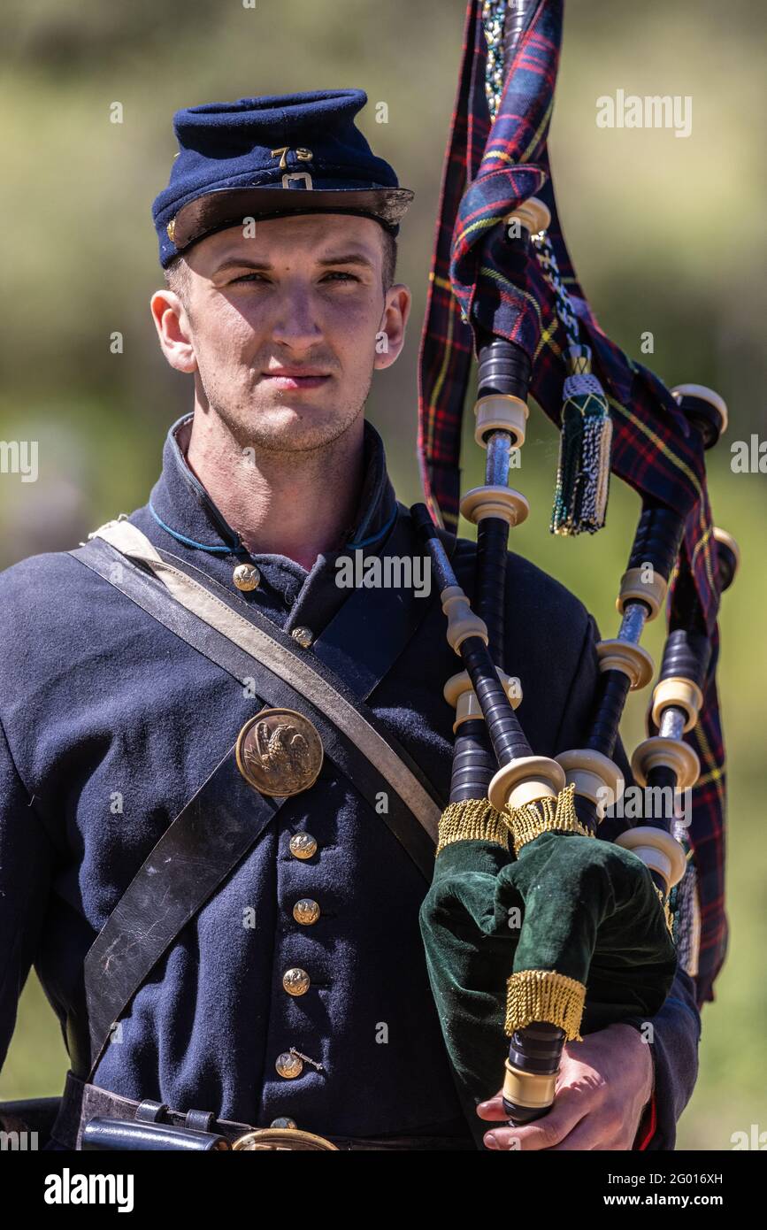 American Civil War Reenactors at the Cheney, Washington reenactment