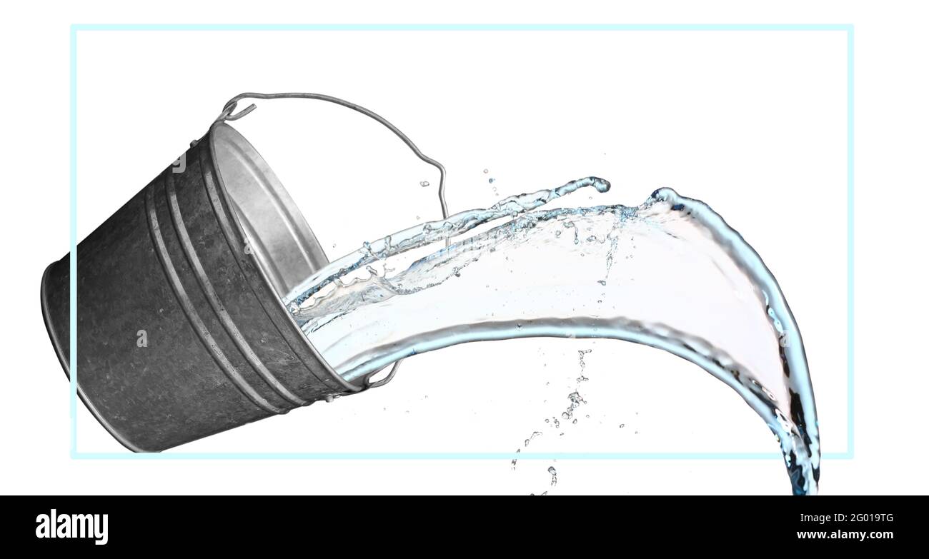 Pouring detergent bucket Cut Out Stock Images & Pictures - Alamy