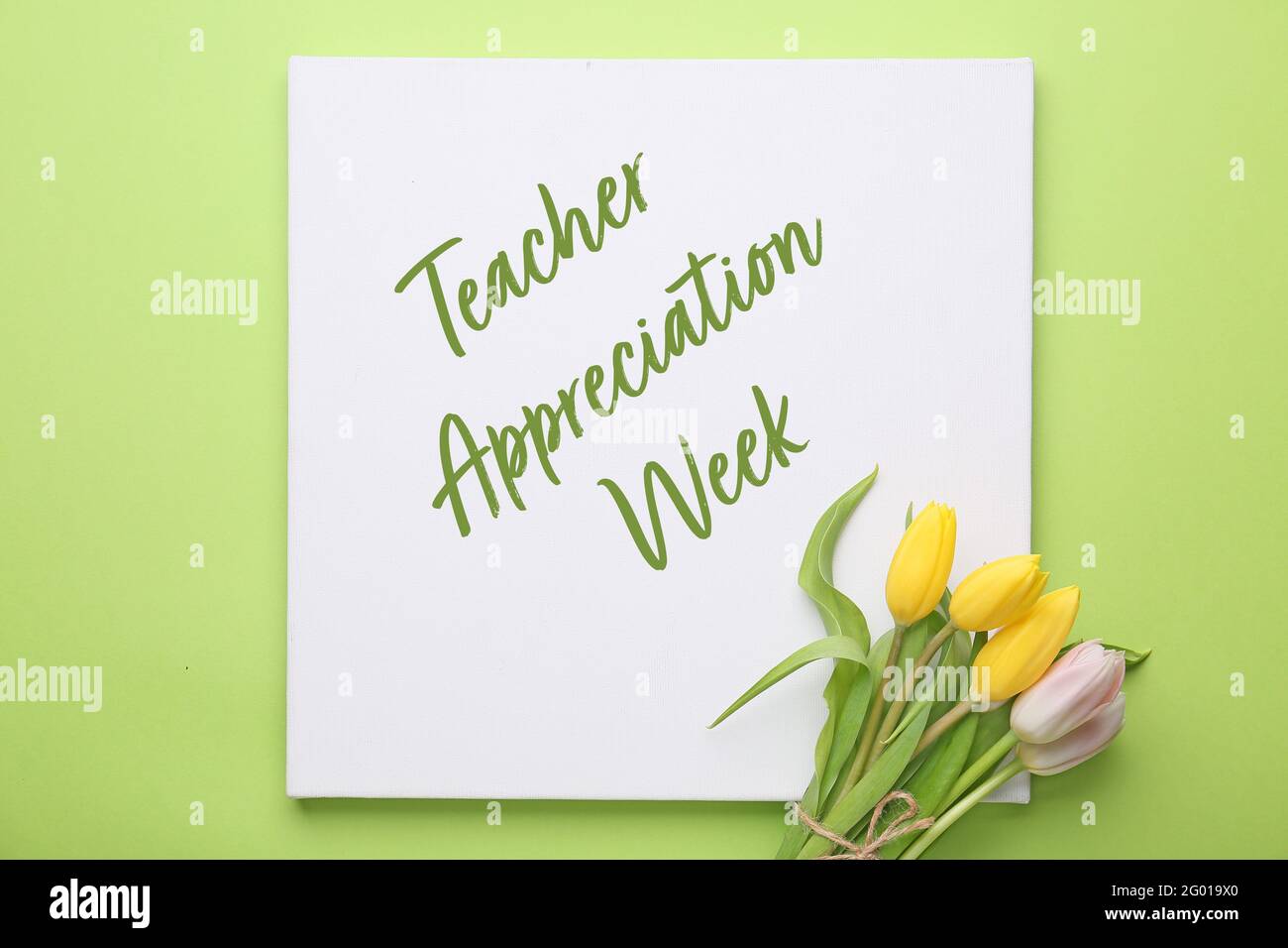 Greeting card for Teacher Appreciation Week Stock Photo Alamy