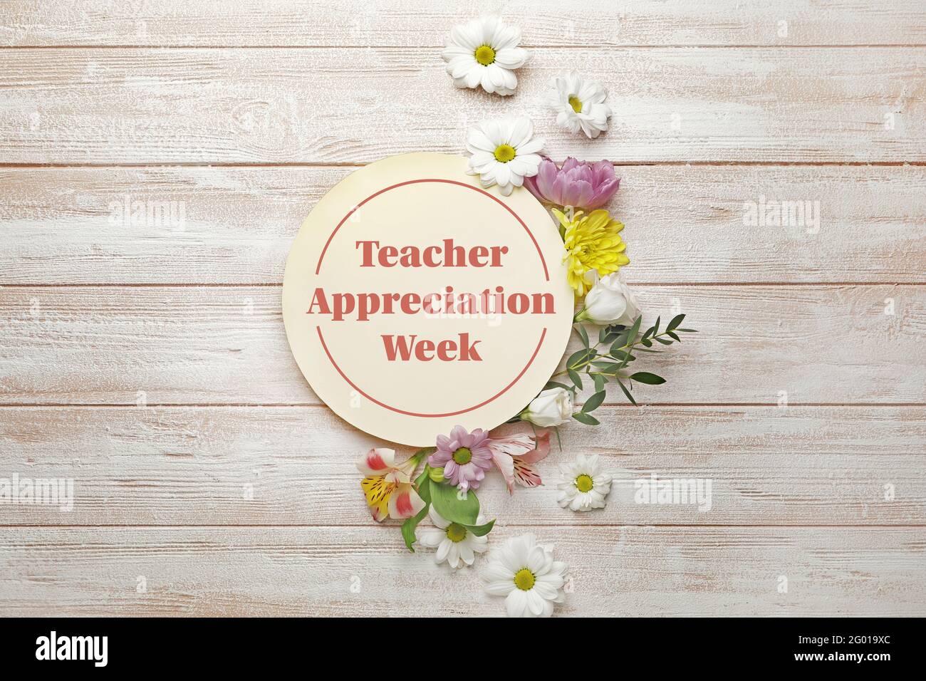 Greeting card for Teacher Appreciation Week Stock Photo Alamy