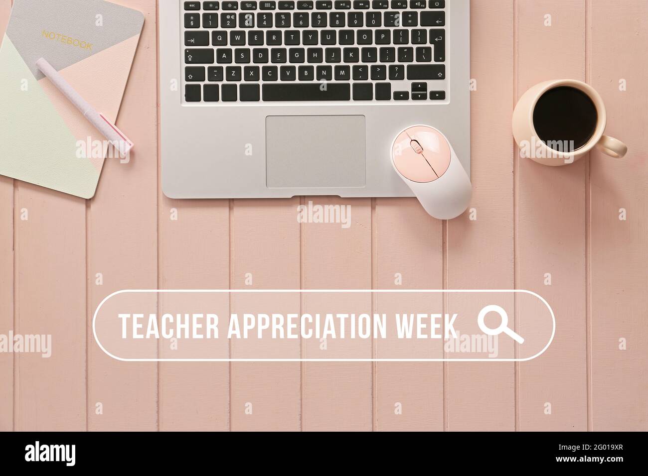 Greeting card for Teacher Appreciation Week Stock Photo