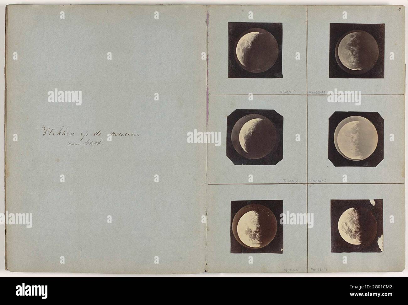 Photo Production Of Photo By Warren De La Rue Of Stains On Moon Stock