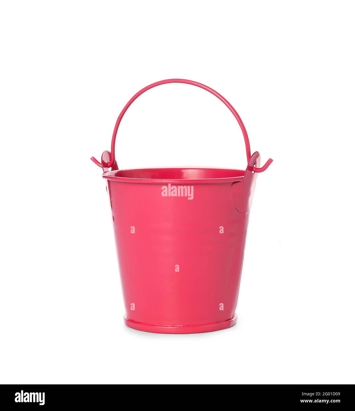Color bucket on white background Stock Photo Alamy