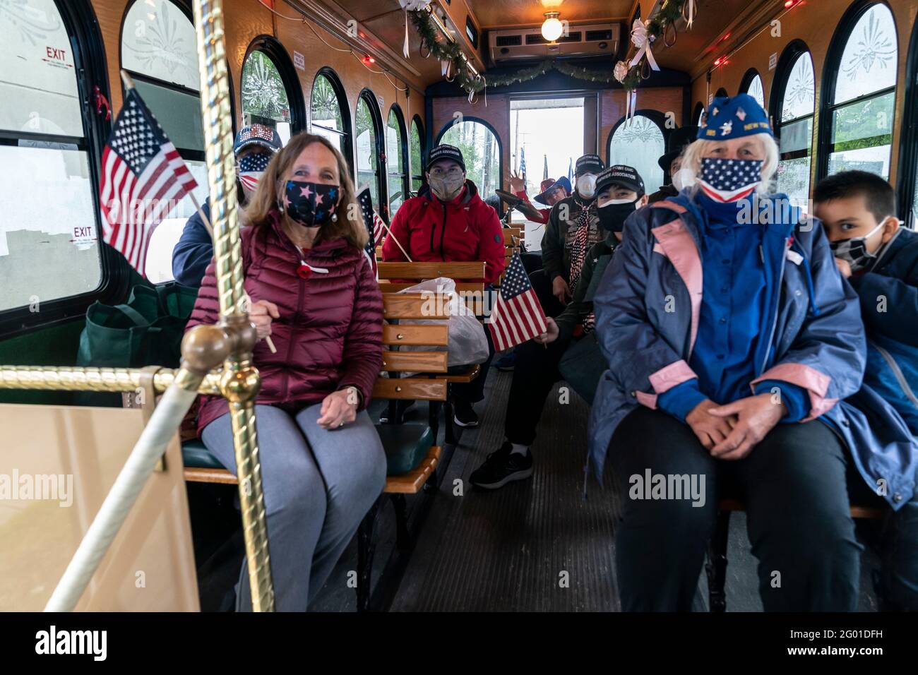 New York, NY - May 30, 2021: Members of Poppenhusen Institute cultural ...