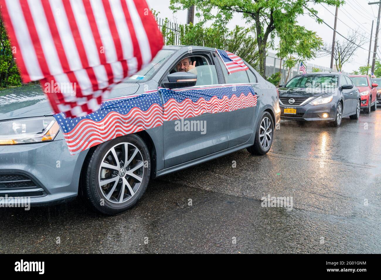 Local residents attend College Point Memorial Day car parade on 28th ...