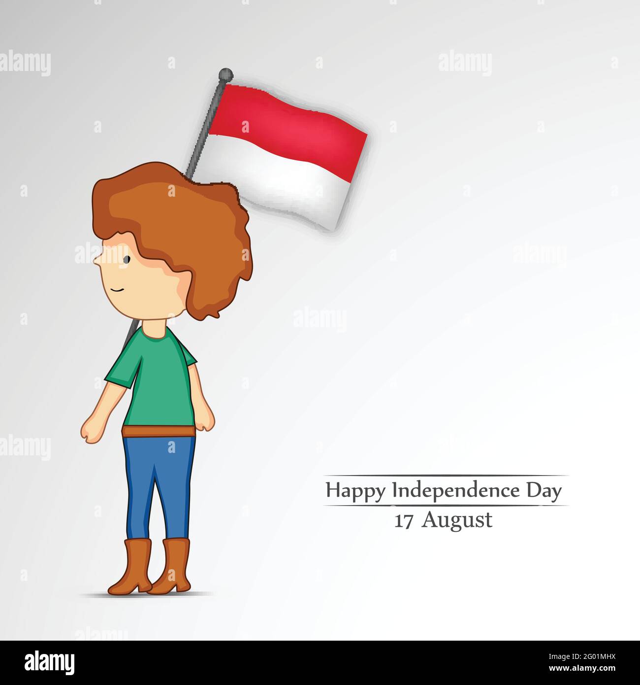 Indonesia Independence Day Stock Vector Image Art Alamy