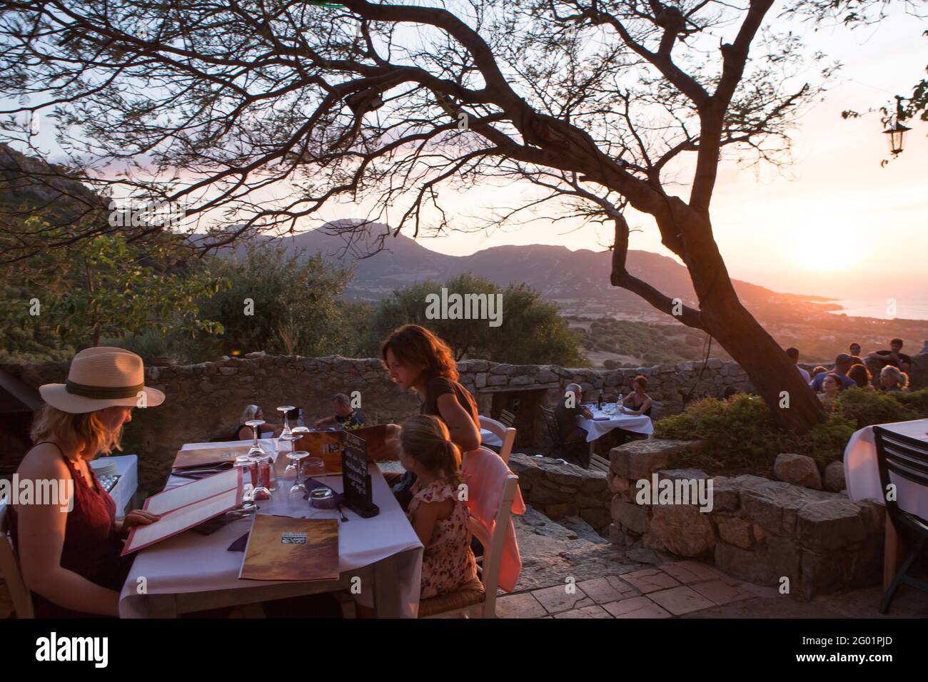 FRANCE. HAUTECORSE (2B) BALAGNE. PIGNA VILLAGE. CASA MUSICALE RESTAURANT Stock Photo Alamy